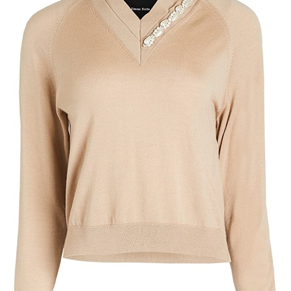 NWT $895 Simone Rocha cardigan sweater with pearls - Picture 2 of 3